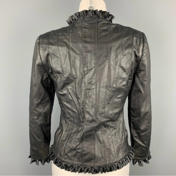 St John Collection by Marie Gray sz 8 leather jacket - Picture 8 of 9